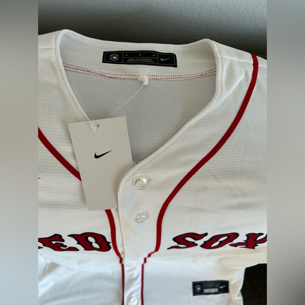 Nike Authentic Boston Red Sox Trevor Story #10 MLB White Jersey Men’s Size: M - Picture 5 of 7